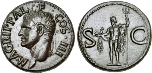 agrippa roman coin as